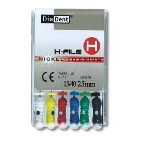 DiaDent H-Files – Nickel Titanium (NiTi)