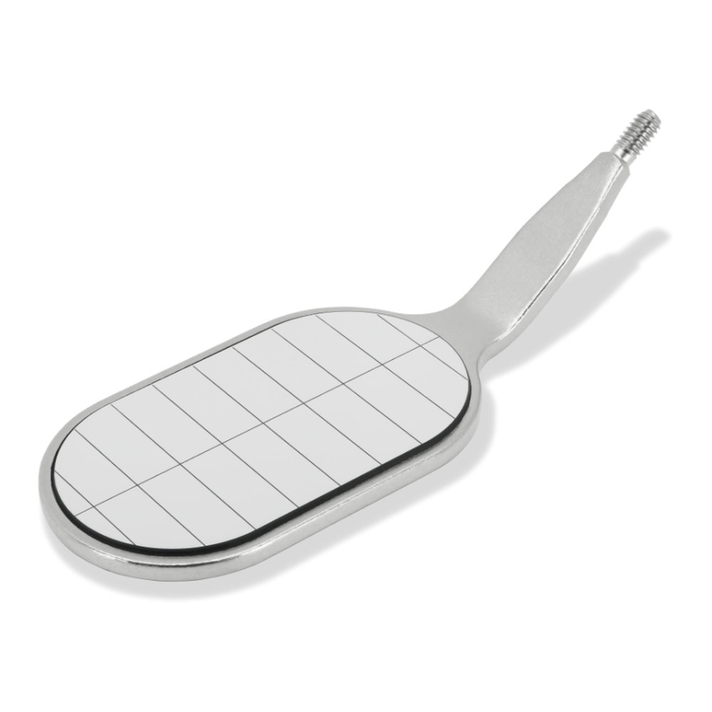 Hahnenkratt Parallelometer FS Rhodium (22 x 37 mm)